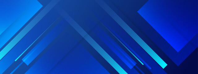 Poster - blue and light blue shapes on abstract techno backgorund. Suitable for modern backgrounds, web banners, digital art, and social media graphics.