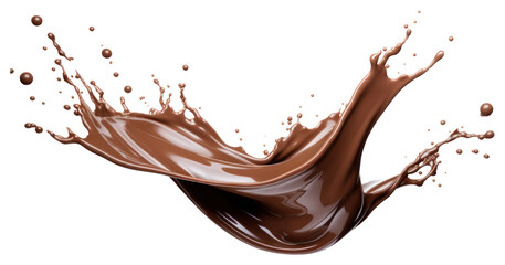 Wall Mural - PNG Chocolate splash food photography beverage.