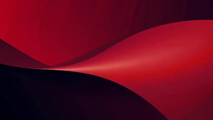 Poster - red and black gradient background with soft blurry curves for modern digital design
