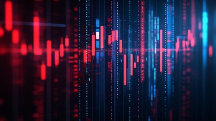 Poster - Abstract Stock Market Data Visualization