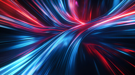 Wall Mural - dynamic abstract light trails
