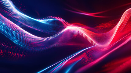 Wall Mural - dynamic abstract light trails
