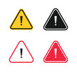 © AdityasStd - Set of warning sign on white background