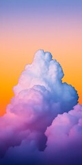 Poster - Clouds piling up in the sky. Sunset background. For wallpaper, design