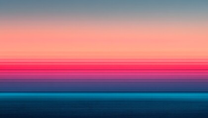 Poster - Abstract seascape. Vivid color bands. Dawn. Great for websites/art prints