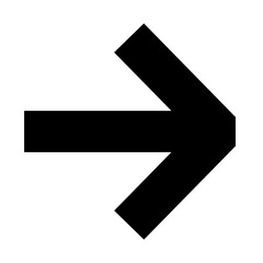 Wall Mural - Bold Arrow with Cut Tip