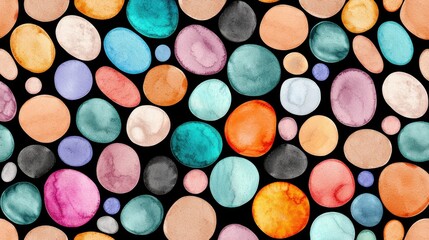 Poster - Vibrant Abstract Patterns and Colorful Geometric Shapes Digital Art Background