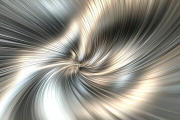 Poster - Swirling Metallic Texture with Dynamic Light Reflection Effects