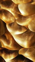 Poster - Elegant Golden Abstract Texture with Flowing Curves and Highlights