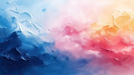 Poster - abstract painting background with pastel positive colors,natural oil paint texture for wallpaper pattern art print,other design elements