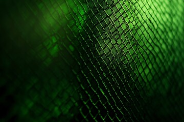 Poster - Close-up of Textured Green Surface with Geometric Patterns