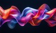 © Usha - Abstract digital art of interwoven ribbons creating a sense of motion and energy, Generative AI