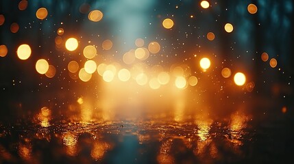 Poster - beautiful bright fireworks display illuminating the night sky with vibrant colors,bokeh effect