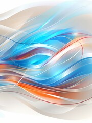 Poster - Abstract pastel colors waves flow smoothly creating a modern background