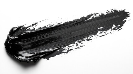 Poster - black paint brush strokes isolated on transparent background high resolution png for creative art projects digital design,professional graphics
