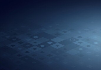 Wall Mural - the slightly angled perspective of the blue square grid adds a dynamic element to this modern mosaic