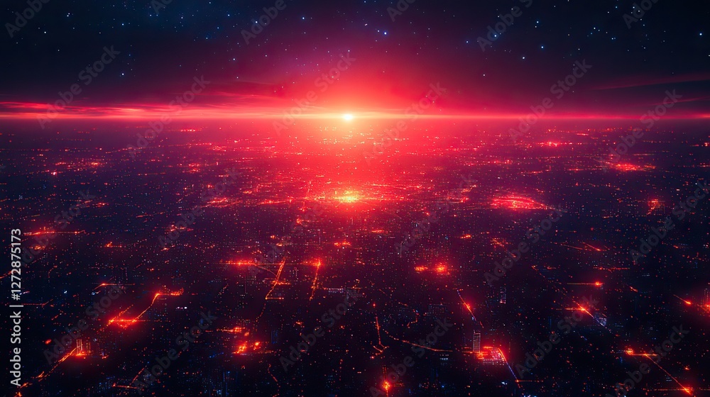 digital globe representing global data technology with interconnected ...