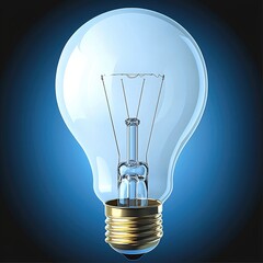 Poster - Business loan idea light bulb.
