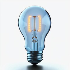 Poster - Business loan idea light bulb.