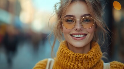 Poster - full length portrait of a stylish young woman holding shopping bags,smiling outdoors