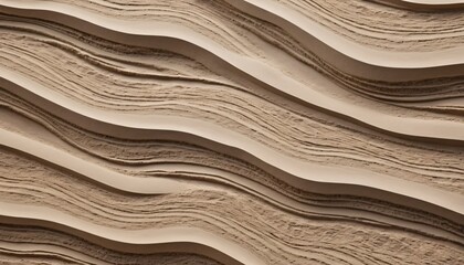 Poster - Sand Dune Texture Abstract. Beige Waves Pattern. Natural Earthy Background. Calm Serenity. Intricate Details... Undulating Grooves. Desert Landscape Inspiration. Flowing Sands Concept.