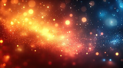 Poster - glowing abstract bokeh lights on a softly blurred background a dreamy ethereal atmosphere for creative design and decor
