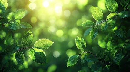 Poster - green bokeh easter background with soft light effects for festive springtime celebrations and vibrant holiday design projects