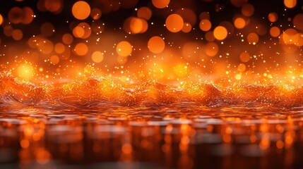 Poster - Closeup of water surface capturing the play of light and creating an ethereal atmosphere