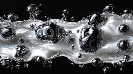 Poster - Elegant black and white abstract background evoking a sense of mystery and sophistication