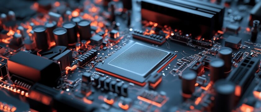 High-fidelity showcase innovative graphics card components in gigapixel detail