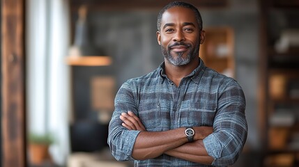 Poster - happy smiling african american man in casual attire isolated png style on transparent background for easy integration into various design projects and marketing campaigns