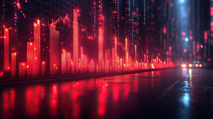 Poster - in depth analysis stock market trends and investment opportunities highlighted by detailed graphs in