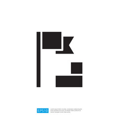 Poster - Minimalist Icon Design Featuring Geometric Shapes In Black And White With Clean Lines.  This design uses geometric