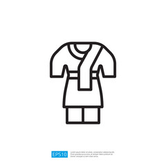 Poster - Iconic Representation of Traditional Clothing with Simple Design and Cultural Significance in Minimalist Style
