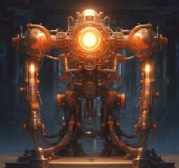 Wall Mural - illustration of techno background.