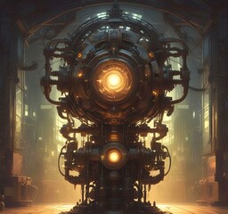 Wall Mural - illustration of techno background.