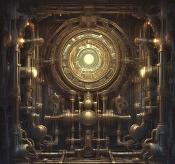 Wall Mural - illustration of techno background.