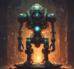 Wall Mural - illustration of techno background.