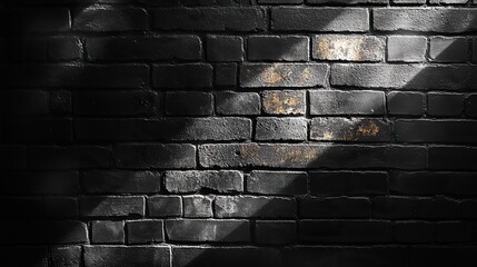 Poster - overlay shadows wall png style with black background