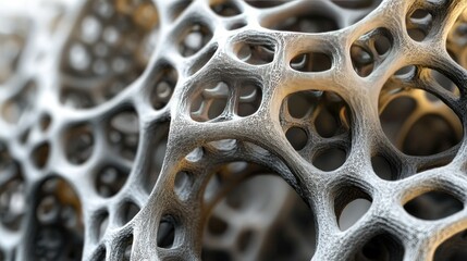 Poster - A close-up of futuristic nanotube structures with intricate hexagonal patterns, highlighting the advanced technology and potential applications in scientific research.