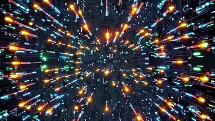 Poster - Pulsing Circuit Symphony of Circuitry