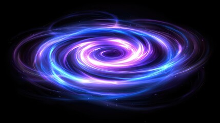 Poster - Cosmic swirl action space digital art dark environment artistic viewpoint galactic concepts