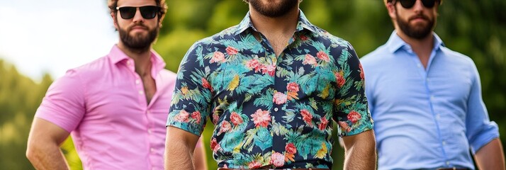 Sticker - modern male summer fashion