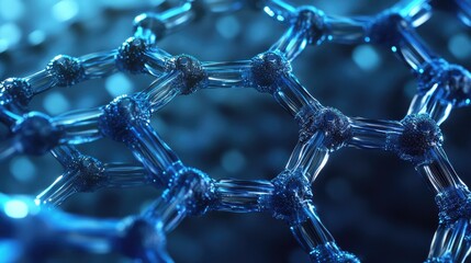 Poster - Futuristic nanotube structures with stunning hexagonal designs, representing the next frontier in advanced materials and technological breakthroughs.