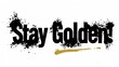 © artemstepanov - Stay Golden! graffiti lettering, typography handwriting font, spray wall art text design
