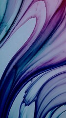 Poster - Pastel Stream Harmony Translucent Ocean Waves