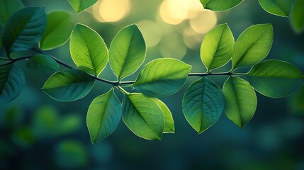 Poster - vibrant abstract circular green bokeh background with soft nature light and blurred spring elements perfect for fresh and serene design projects