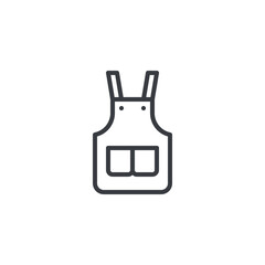 Wall Mural - Work Apron line icon