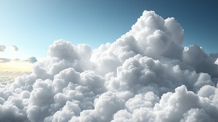 Poster - white cloud png images with transparent backgrounds 3d illustration of cutout clean clouds for special effects
