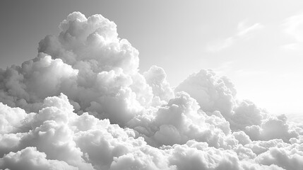 Poster - white cloud png images with transparent backgrounds 3d illustration of cutout clean clouds for special effects